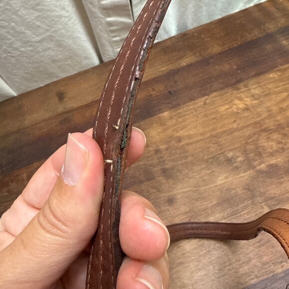 Vintage COACH Hamptons Brown Leather Shoulder Bag Tote Purse Style No. F12607 - Picture 4 of 16